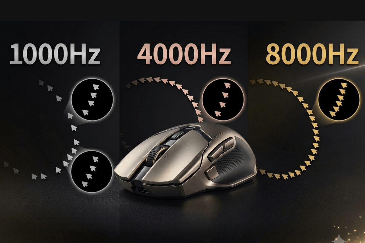 1000Hz vs 4000Hz vs 8000Hz Mouse Polling Rate - Gameperipherals