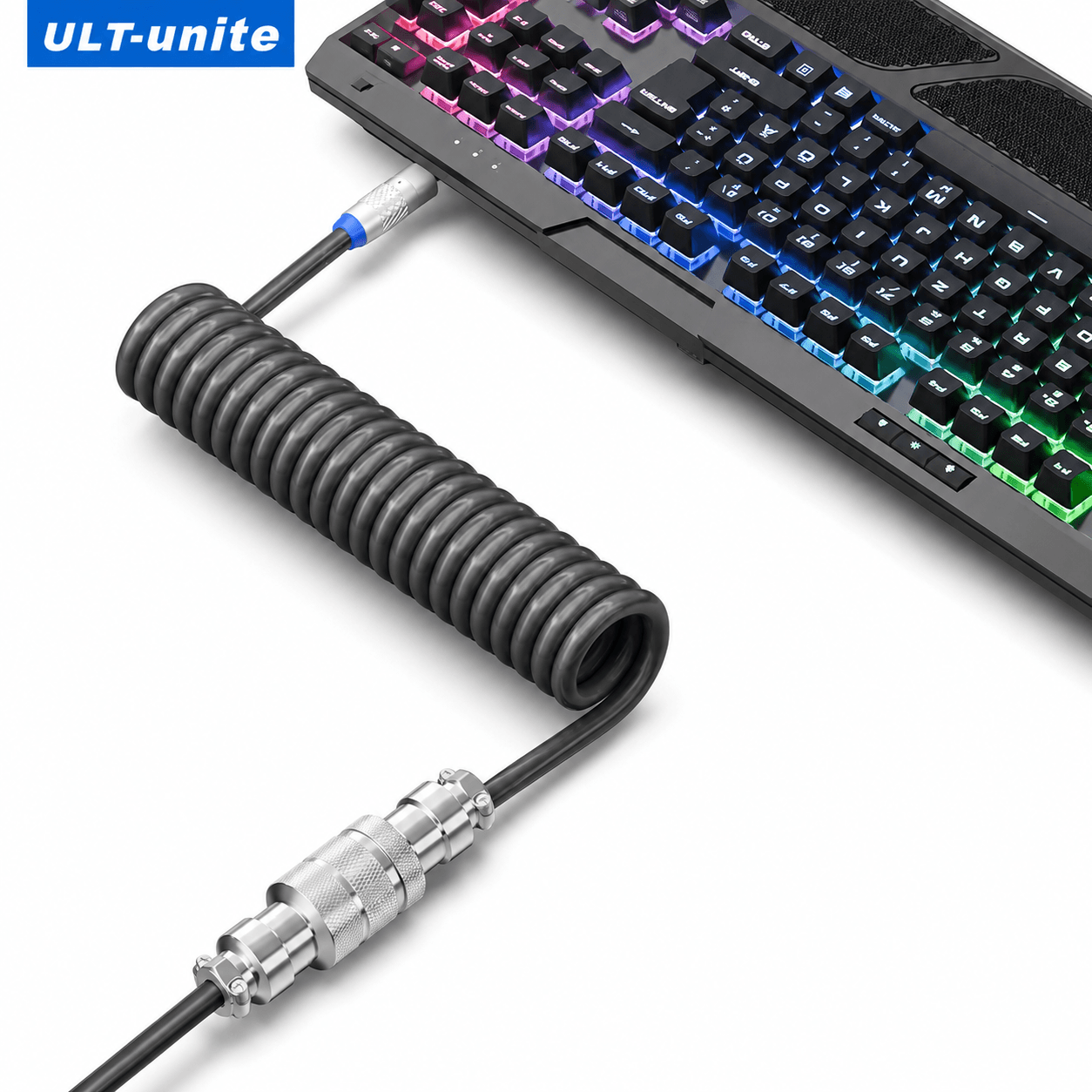 ULT-unite 8KHz Type-C auf USB-A Aviator-Spiralkabel