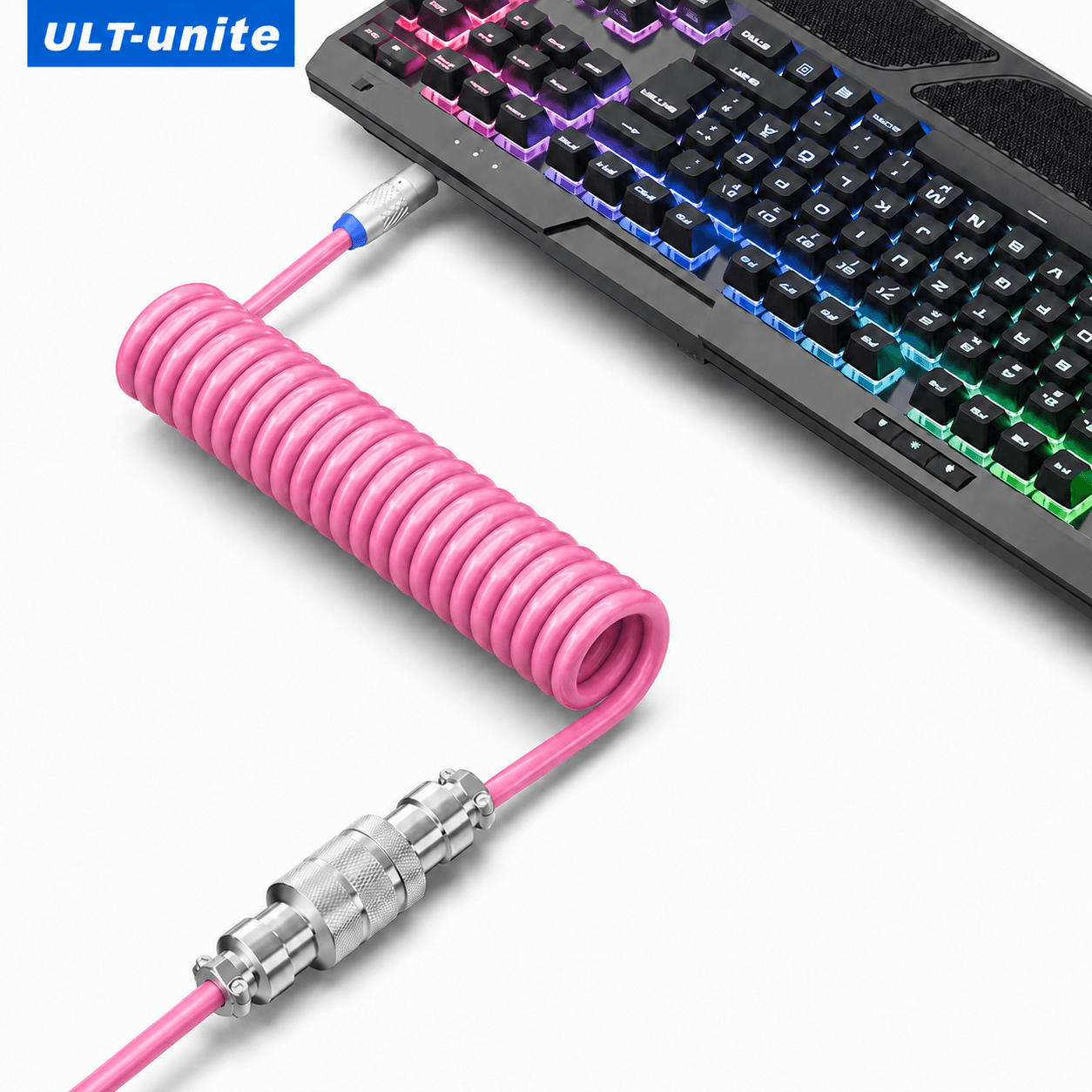 ULT-unite 8KHz Type-C auf USB-A Aviator-Spiralkabel
